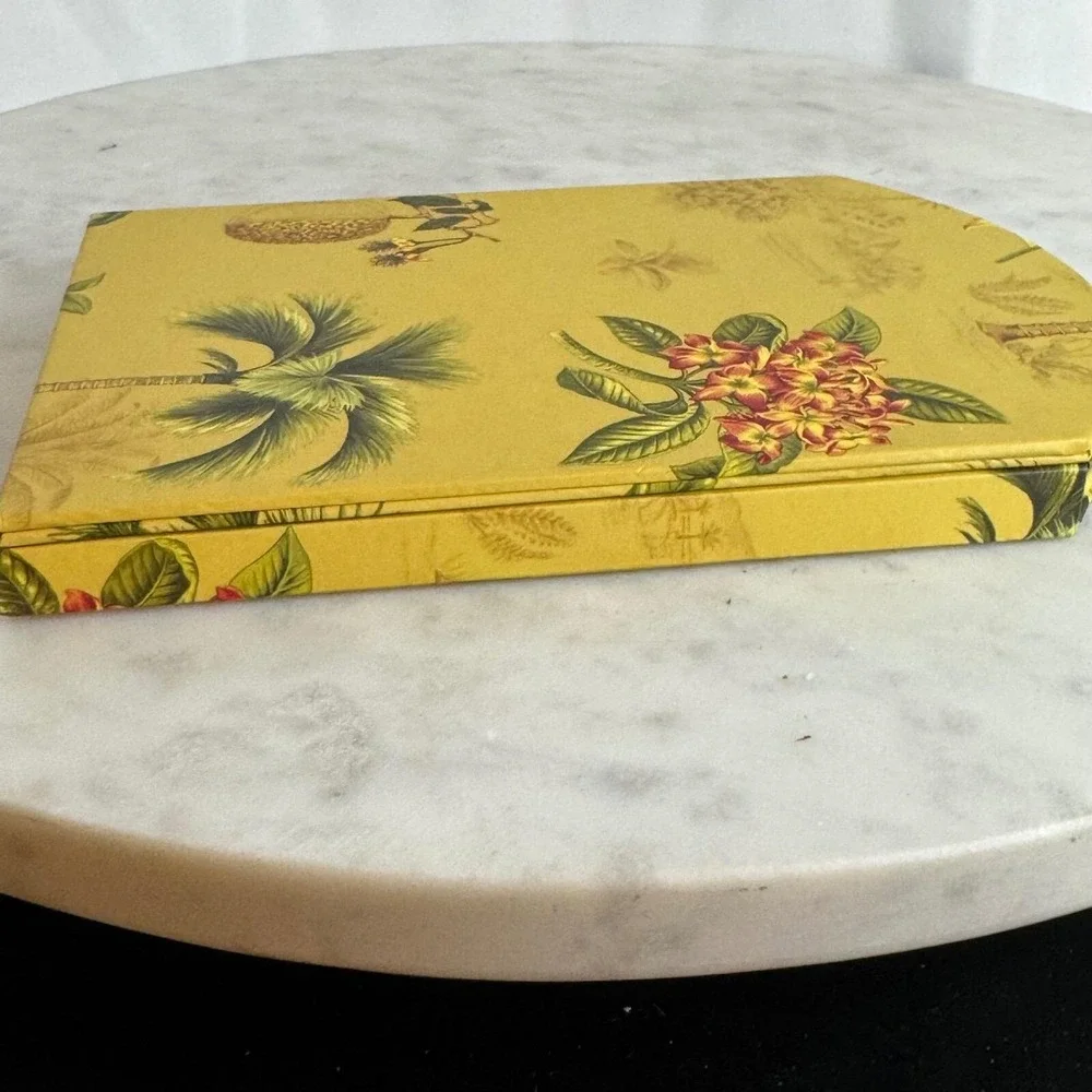 New Echo Creative Paper C.R. Gibson Tropical Palm Tree Folding 3-Photo Frame Y2K
